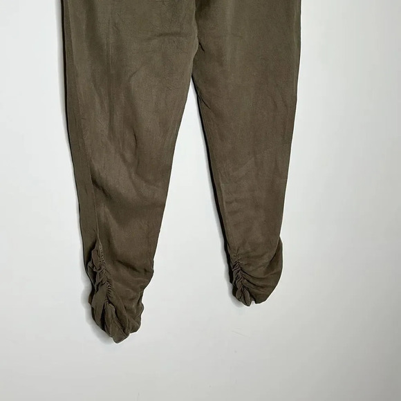 Thread Supply Women Pants Large Olive Green Stretch Waist Drawstring Jogger - Picture 8 of 9